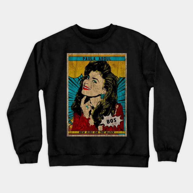 Paula Abdul Vintage Fan Art Crewneck Sweatshirt by Sakonipopart